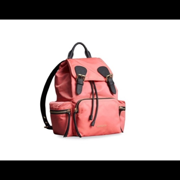Burberry Coral Pink Medium Rucksack - Picture 6 of 8